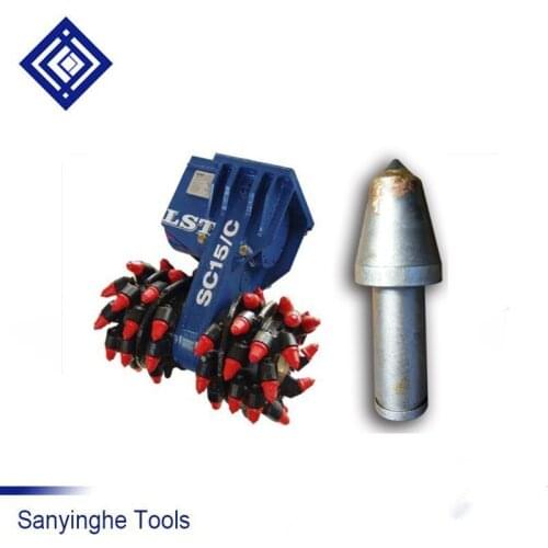 24MM 30MM Carbide mining rock drilling spare parts round shank miner chisel coal mining bits cutting picks (1 piece)