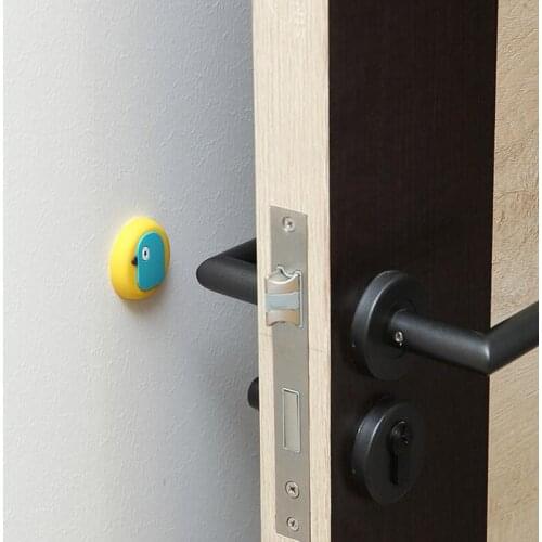 60Pcs/lot Multifunctional Door And Back Handle Anti-collision Pad Silica Gel Touch Suction Bump Stick Wall Protection Cover