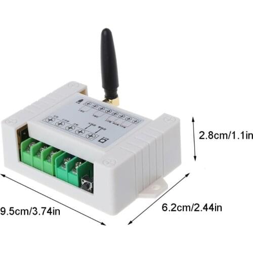 1Set C85-260V 1/2/3CH Motor Remote Control Switch Motor Forwards Reverse Up Down Stop Door Window Curtain Wireless Receiver E56B