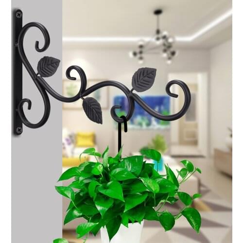 1PC Hanging Plants Bracket Wall Planter Hooks Flower Pot European Style Iron Lanterns Hanger for Garden Outdoor Indoor Patio