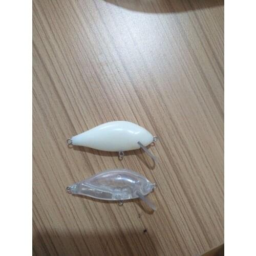 10pcs Unpainted Crankbait Fishing Lure Body 2 1/4 Inch 5/32 OZ Blank lures JS#8109