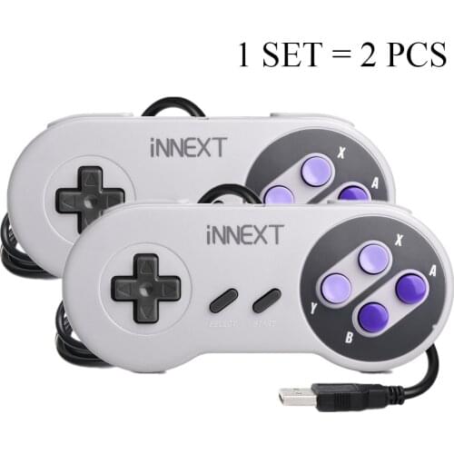 2Pcs/set Wired USB Gamepad Controller Retropi System Pi OS PC Joystick Super sensitive Gaming Joypad ForNintendo/Computer/ NES