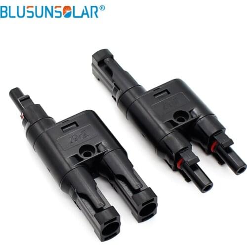 20 Pairs/lot Waterproof IP67 Solar Branch Plug / Socket PV T Cable Adapter Connector Pair LJ0142 Solar