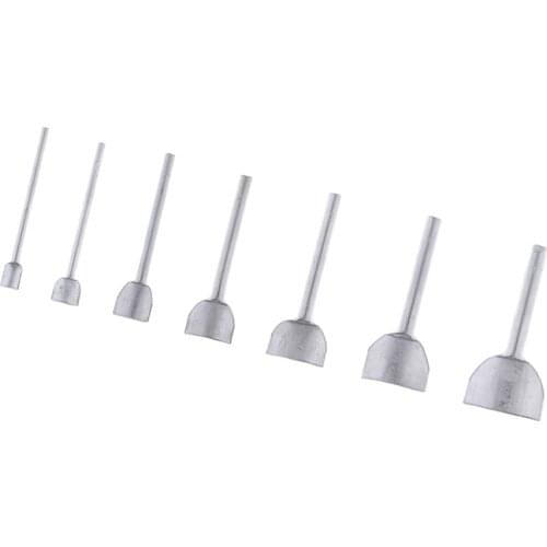 7Pcs Steel Leather Craft 1/4-Round Cutter Punch Strap Tools Belt Wallet End DIY 10/15/20/25/30/35/40mm