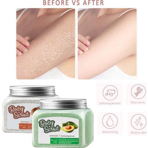 CCPT 1 set=2 piece Body Exfoliator Scrub Cream For Exfoliating Whitening Brightening Peeling Cream Skin Care Women And Men