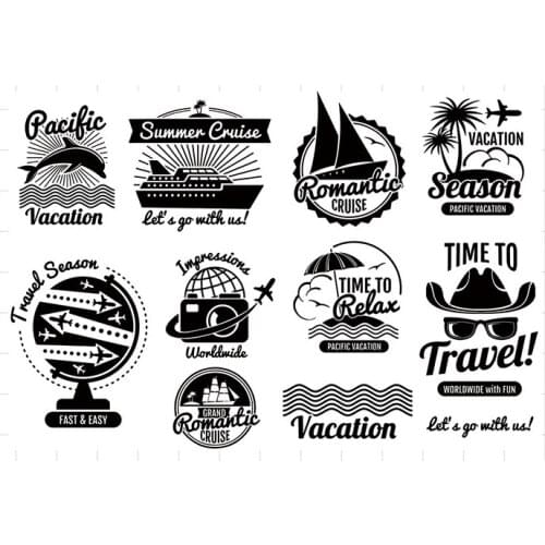 Travel 3 Transparent Clear Silicone Stamp/Seal for DIY scrapbooking/photo album Decorative clear stamp