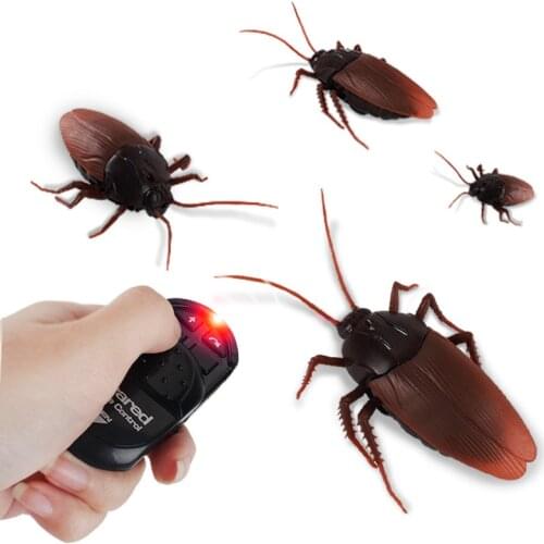Infrared Remote Control Animal Toy Kit RC Smart Simulation Cockroach Jokes Radio Insect Children Gift