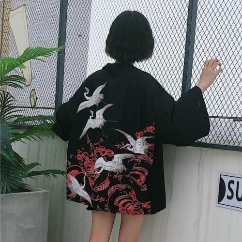 Kimono cardigan blouse shirt summer beach kimonos woman 2019 cosplay yukata female obi Japanese streetwear komono TA510