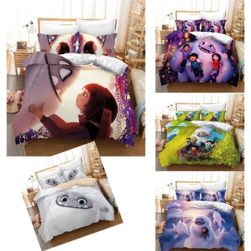 3D Printed Bedding Set Cartoon Bedclothes Colorful Duvet Cover Cute Bed Set Comforter Bedding Sets Queen For Children