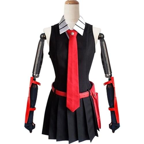 Anime Akame ga KILL Cosplay Costume Dress Outfit Halloween Carnival Suit Akame Costume