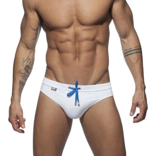 Men Swim Briefs Bikini Swimwear Sexy Pouch Swimsuit Surf Board Shorts Beach Trunks Quick Dry Pocket Male Bathing Suit Beachwear