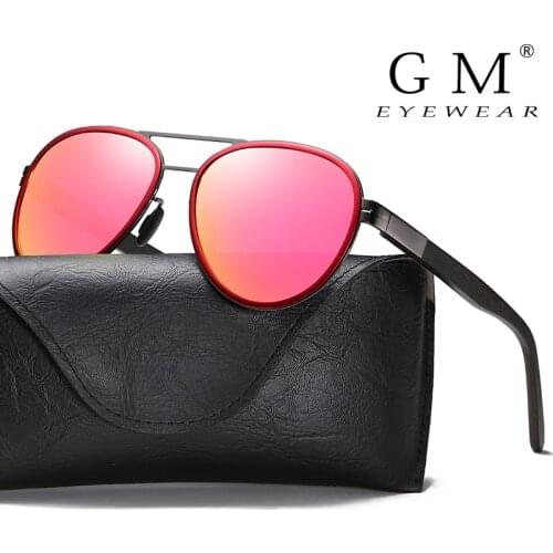 GM Brand Fashion 100%Handmade Natural Wooden Men Sunglasses Polarized Sun Glasses Women UV400 Mirror Eyewear S2602