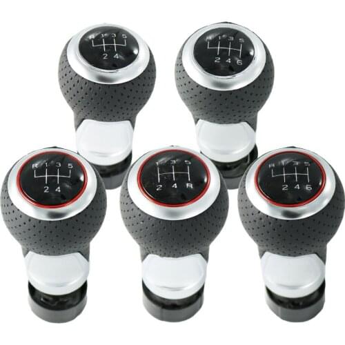 New For Audi A4 S4 B8 8K 2008 - 2015 New 5 Speed 6 Speed Leather Gear Shift Knob