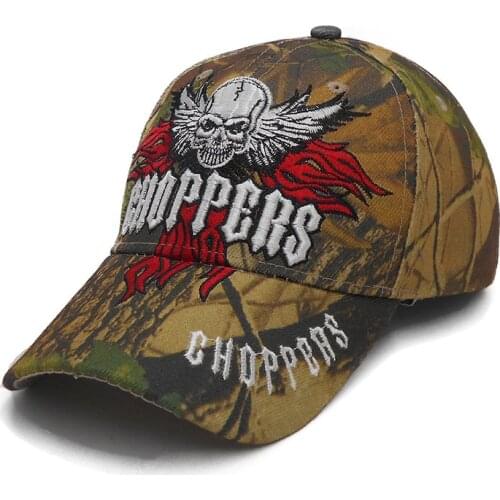 2020 New Embroidered Skull Cap Men Camouflage Hunting Baseball Caps Tactical Style Cap Casual Cool Dad Hat Fishing Bone Casquett