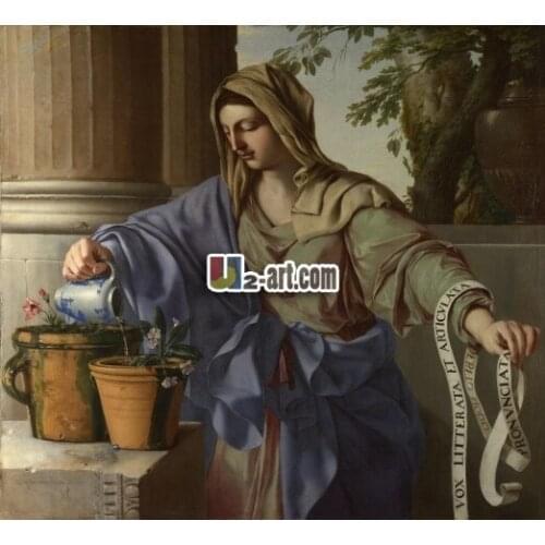 Wholesale Moder decor craft Reproduction canvas arts print oil painting laurent the Hyre Figure-011