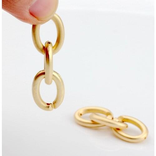 Zinc Alloy Golden Plated Chain Charms Connector 40mm 6pcs/lot For DIY Long Drop Earrings Jewelry Accessories