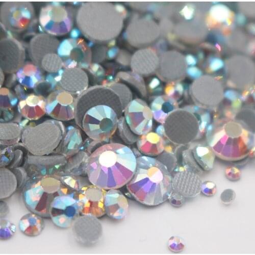 Hot Sale A++ Crystal 1000pcs Crystal AB Rhinestone Crystals Flatback DMC Hotfix Rhinestones Strass Crystal Rhinestones for Cloth