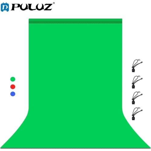PULUZ 1x2m/2x2m/3x2m/3x6m Photo Background Backdrops Green Screen Chromakey Photography Cotton Background Cloth For Photo Studio