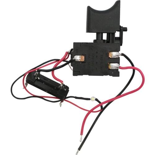 Drill Speed Controller Drill Switch Lithium Battery Cordless Drill Speed Control Trigger Switch With Small Light 16.8 V