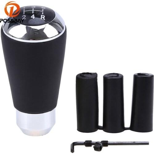 POSSBAY Gear Knobs Shifter Gear Lever Shift Lever Knob 5 Speed Auto Manual Trans Handle Head Covers Car Accessory