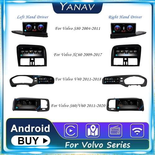 PX6 Android System For Volvo Series Car Radio For Volvo S60 V60 2011-2020 Right Hand Driver GPS Navigation Multimedia MP3 Player