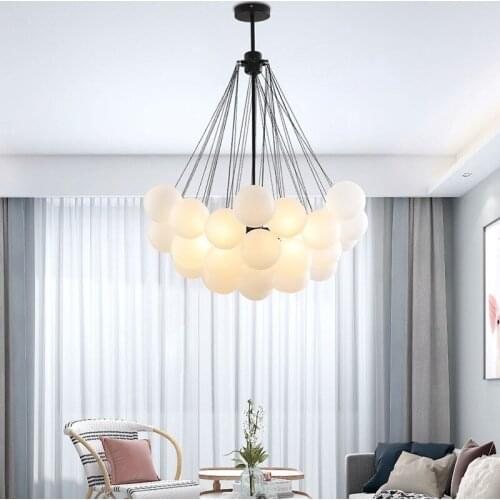 Modern LED Pendant lights Frosted Glass Ball Restaurant Pendant Lamp Designer Childrens Room Hanging Lamp Classic Led Lighting