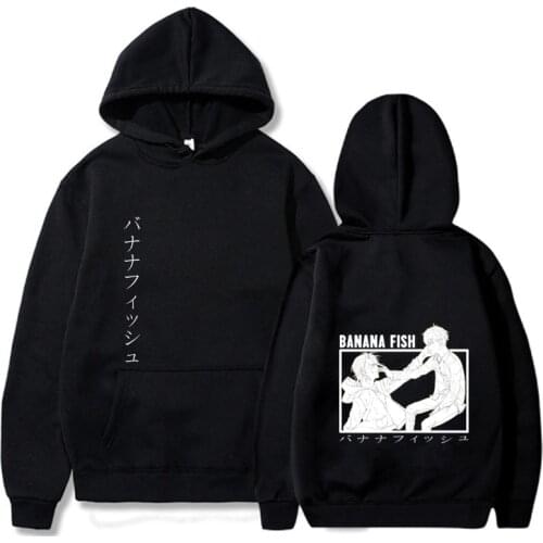 Uinex Hot Anime Banana Fish Cloth Fashion Long Sleeve Hoodie