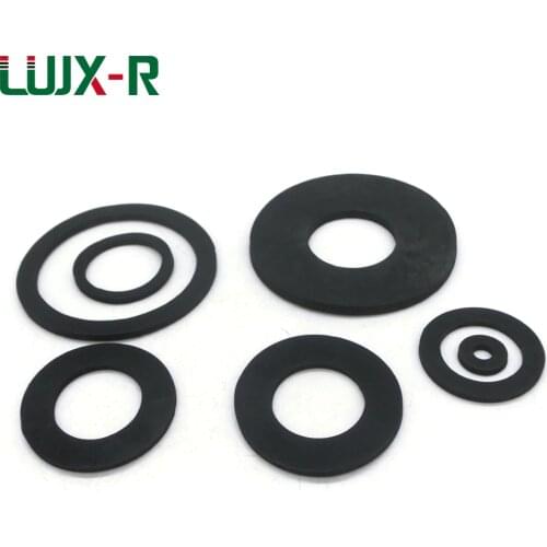 LUJX-R 2mm10pcs Rubber Flat Gasket Seal Washer NBR Ring Bellows Inlet Hose 1/4" 3/8" 1/2" 3/4" 1" 2" for Shower Plumbing Faucet