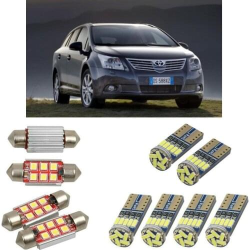 Interior led Car lights For Toyota avensis estate t22 t27 car accessories boot light License Plate Light 14pc