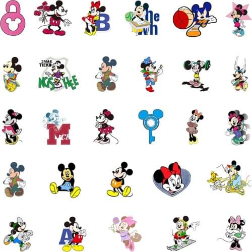 Disney New Fashion Couple Mickey Mouse Epoxy Resin Earring Parts DIY Non-porous Accessory Jewelry