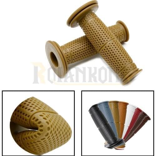 Vintage 1pair Universal Rubber 7/8'' Motor Handle Bar Motocross Gel Handlebar Grips Practical Motorcycle Hand Grips