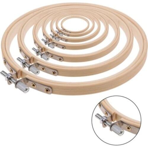 1 pcs 13cm 18cm 23cm 30cm Embroidery Cross-Stitch Wooden Frame Hoop Circle Embroidery Shed DIY hand Craft Sewing Needwork Tool