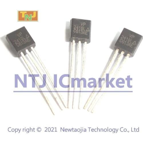 10 PCS VP2410L TO-92 VP2410 P-Channel 240-V (D-S) MOSFET