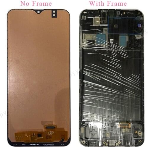 5 pcs Full size For Samsung A20 A205 SM-A205F A205FN lcd Screen A205GN A205S A205YN display lcd screen Digitizer Assembly Frame