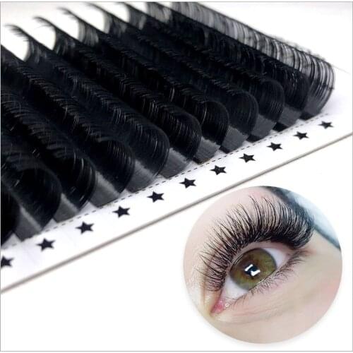 Abonnie Faux Lash Individual Eyelash Extension 16Rows lashes Maquiagem Cilios For Professionals Soft Natural Eyelash Extension
