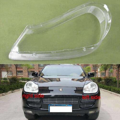 For Porsche Cayenne 2007 2008 2009 2010 Headlight Shell Lamp Shade Transparent Cover Headlight Glass Headlamp Cover
