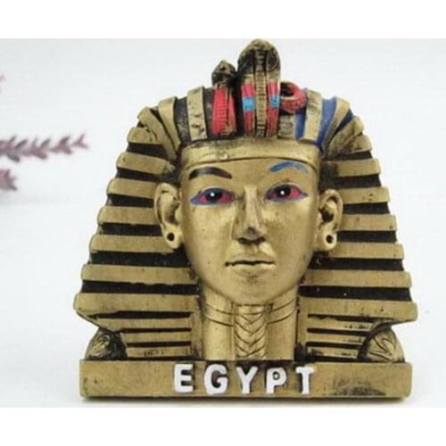 Egyptian Pharaoh Tutankhamun Golden Mask Fridge Magnets Tourist Souvenir Refrigerator Magnetic Stickers Home Decor Decoration
