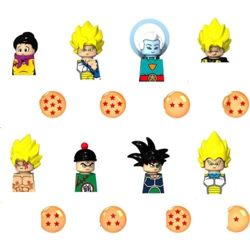 Anime Dragon Ball Z Building Blocks Guko Vegeta Turles Grand Priest Chichi Action Figures Bricks Toys Gifts Kids Toys