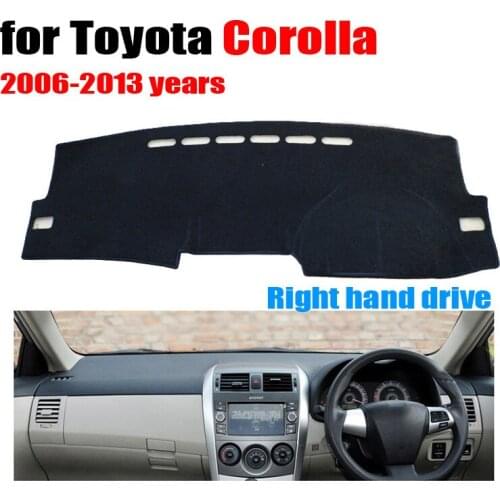 Car dashboard cover mat for TOYOTA COROLLA 2006-2013 years Right hand drive dashmat pad dash mat covers dashboard accessories