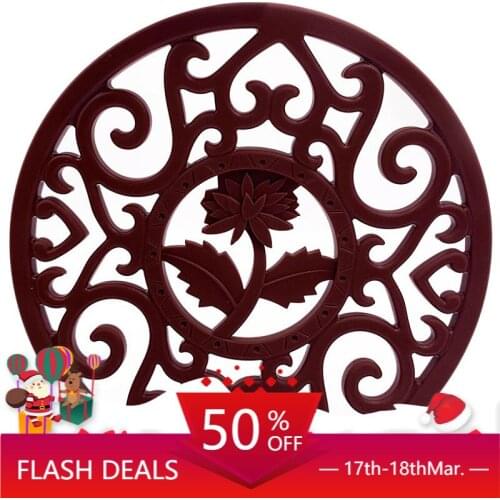 Creative Chrysanthemum Silicone Placemat round Kitchen Anti-Scald Insulation Mat Thickened Non-Slip Silicone Mat coasters