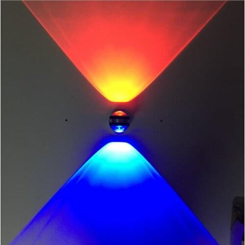 Creative LED crystal wall lamp double head wall lamp hotel ktv corridor background wall decoration lamp RGB color wall lamp