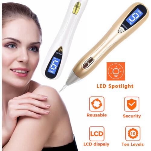 Mole Nevus Removal Laser Pen Wart Plasma Remover Skin Tattoo Pore Blackhead Acne Corn Freckle Electric Sweep Face Dark Age Spot