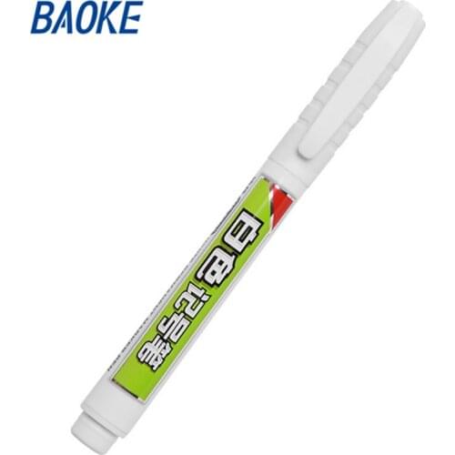 2 pcs DIY Metal Waterproof Permanent Paint Marker Pens Sharpie white 6mm Student Supplies Marker Craftwork Pen Oily