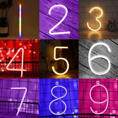 Neon Letter Light LED Alphabet Numbers Decorative Light up Words for Wedding Christmas Birthday Party Home Shop Bar