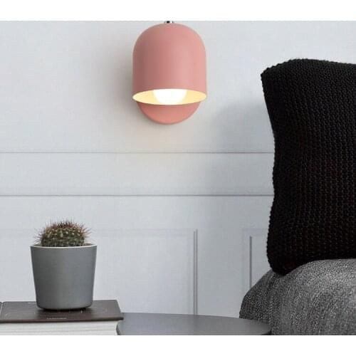 Nordic postmodern design sconces light Simple strip glass modern wall lamp Ins wind blue white gray glass wall lights for home