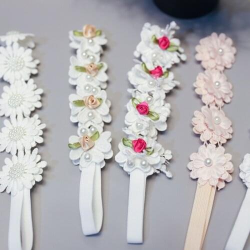 New Baby Girls Headband Lace Flower Newborn Hairband Cute Princess Hair Accessories Kids Headband резинки для волос детям 2021
