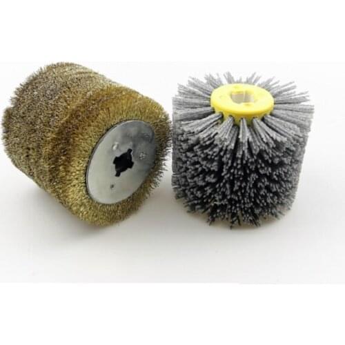 New 2pcs/set Wood Furniture Grinding Polishing Wheel Brush Wheel Sander Set for Hand Held Burnishing Machine