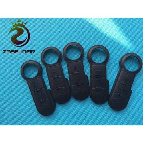 20Pcs/Lot Of New 3 Button Remote Key Rubber Button Pad For Fiat 500 Panda Punto Bravo FOB Shell Replacement Car Accessories Auto