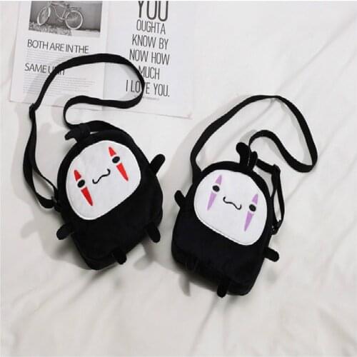 New Arrival Women Shoulder Bags Japanese Style Fashion Cartoon Canvas Bag Cool Funny Faceless Crossbody Bag Portable Handbags