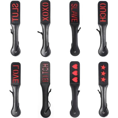 Slave BdSM Spanking Paddle Bitch Slut SM Flogger Beat Submissive BDSM Kinky Fetish Whip Sluts Paddles Adult Sex Toys for Women
